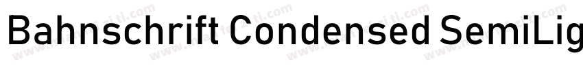 Bahnschrift Condensed SemiLight字体转换